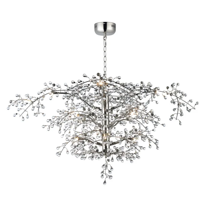 Maxim Cluster 12-LT LED Chandelier – Polished Nickel – 38506CLPN