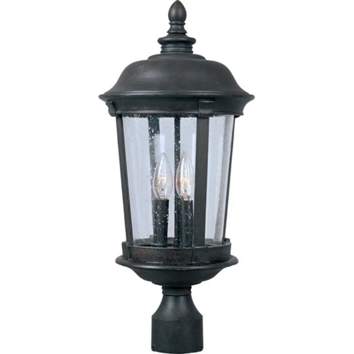 Maxim Dover VX 3-LT Outdoor Pole/Post Lantern – Bronze – 40091CDBZ