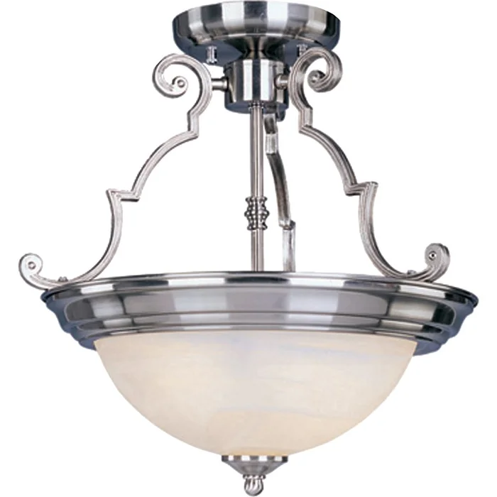 Maxim Essentials 3-LT Semi-Flush Mount – Satin Nickel – 5844MRSN