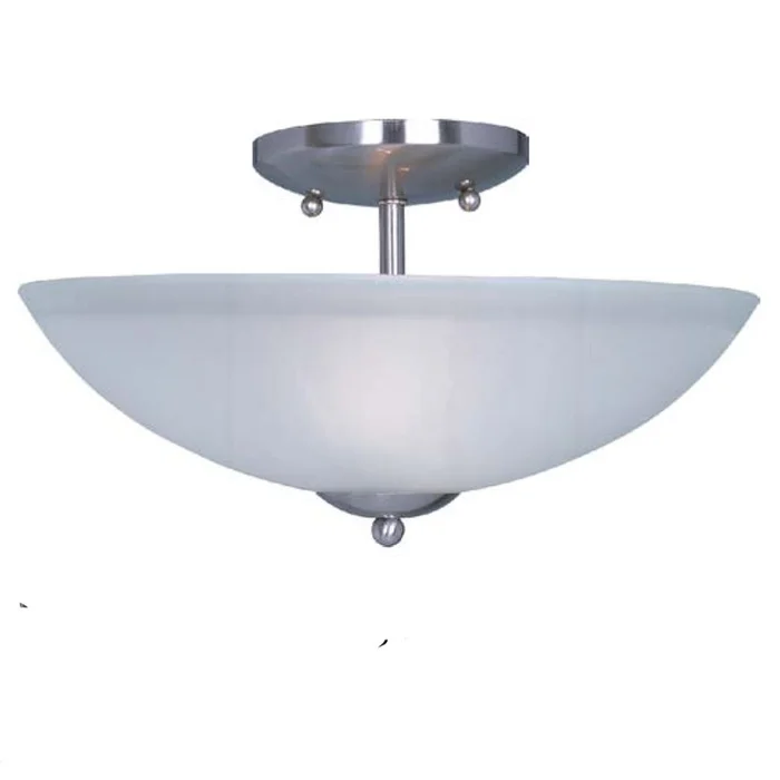 Maxim Logan 2-LT Semi-Flush Mount – Satin Nickel – 10042FTSN