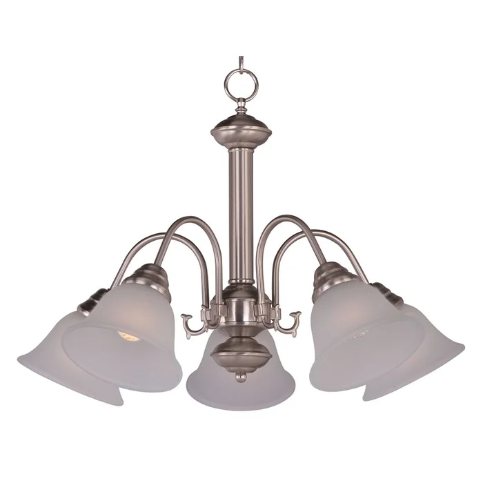Maxim Malaga 5-LT Chandelier – Satin Nickel – 2698FTSN