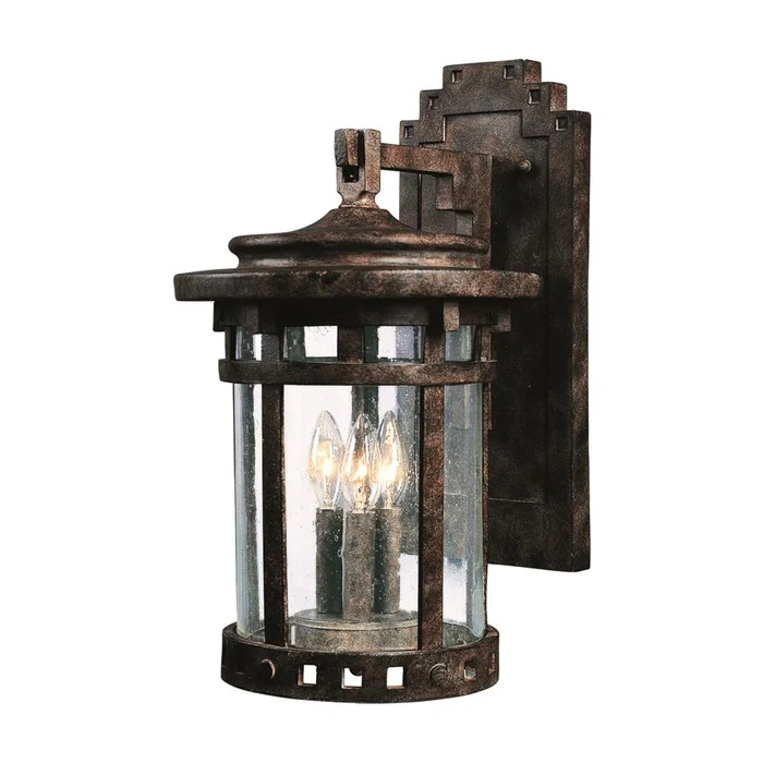 Maxim Santa Barbara VX 3-LT Outdoor Wall Lantern – Sienna – 40035CDSE