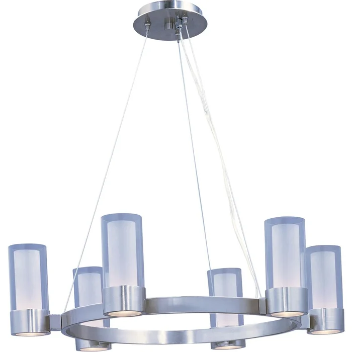 Maxim Silo 6-LT Single-Tier Chandelier – Polished Chrome – 23077CLFTPC
