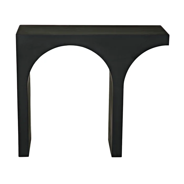 maximus console/side table, black steel