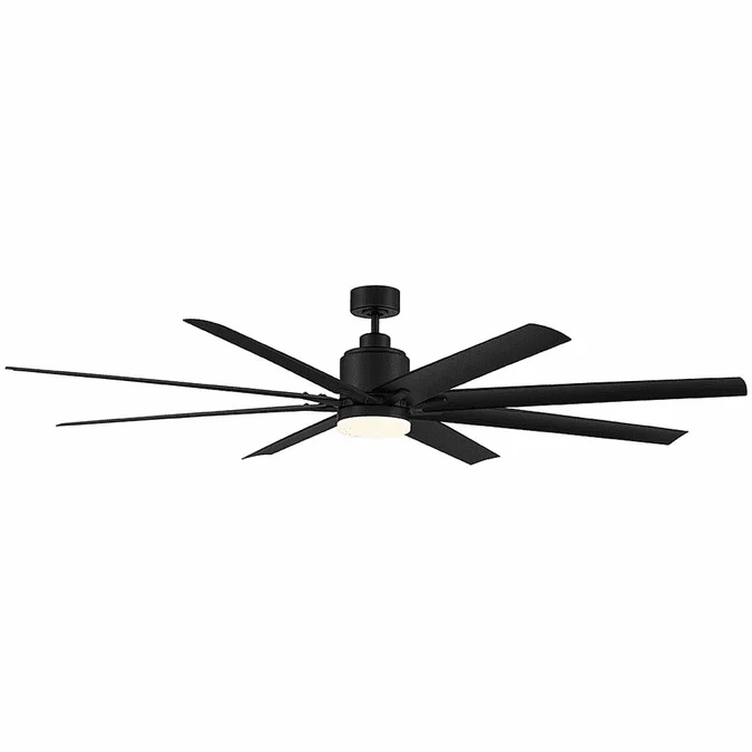 Meridian M2025MBK Modern Matte Black LED 72″ Home Ceiling Fan