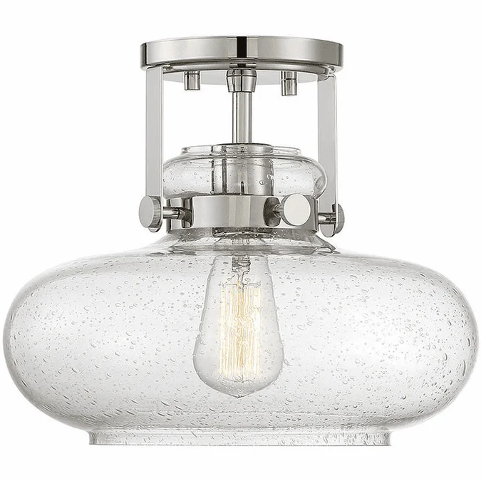 Meridian M60064PN Modern Polished Nickel Ceiling Light