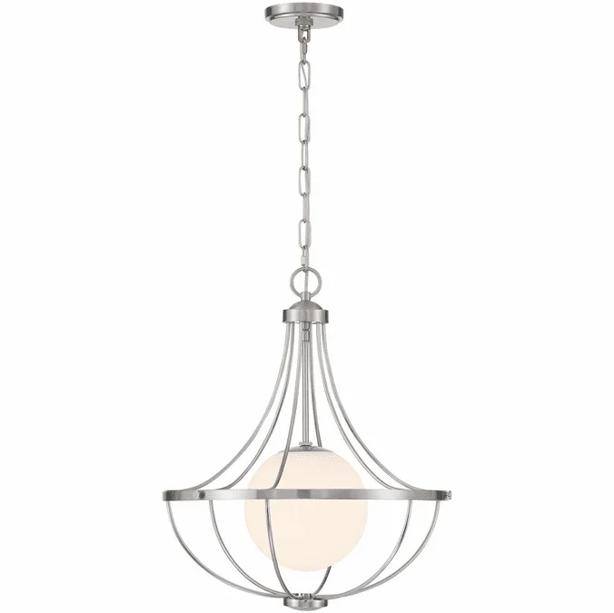 Meridian M7047BN Modern Brushed Nickel Pendant Lamp