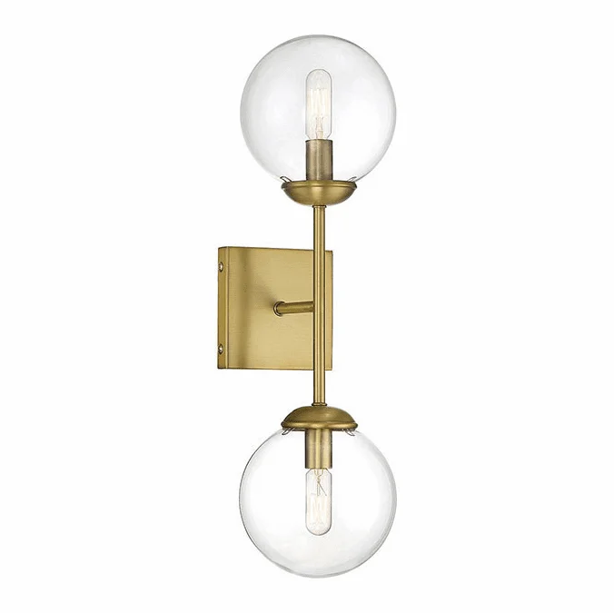 Meridian M90001NB Modern Natural Brass Lighting Wall Sconce