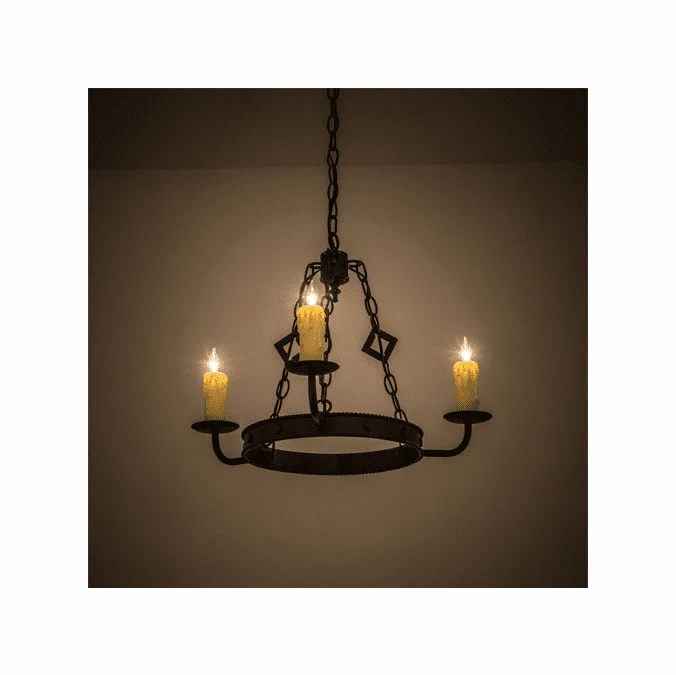 Meyda Custom 115232 Elvita Blackwash Mini Lighting Chandelier