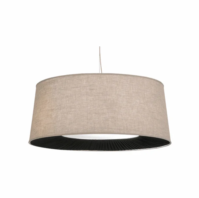 Meyda Custom 152528 Cilindro D & B Tapered Pleated Bottom Return Ceiling Light Pendant