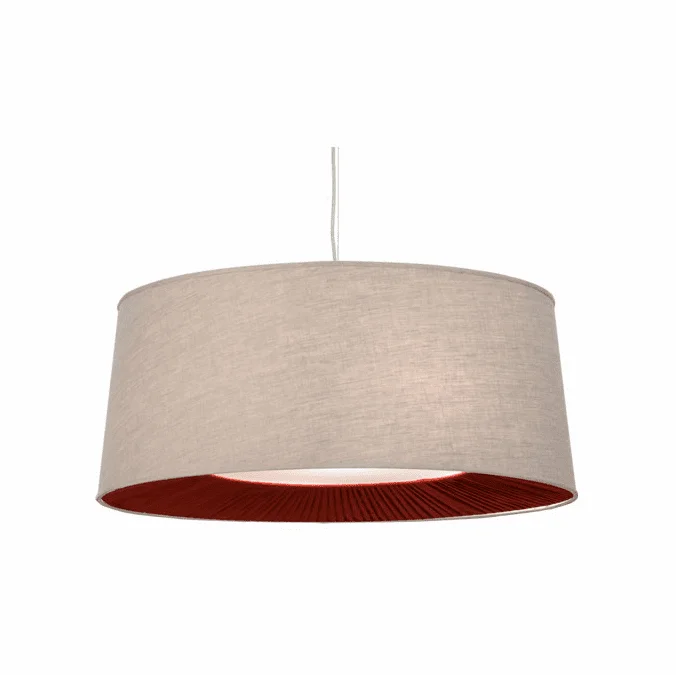 Meyda Custom 152529 Bruges Tapered Pleated Bottom Return Ceiling Pendant Light