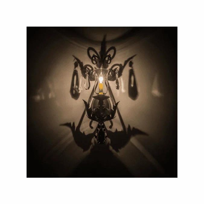 Meyda Custom 173177 French Elegance Chestnut Wall Light Fixture