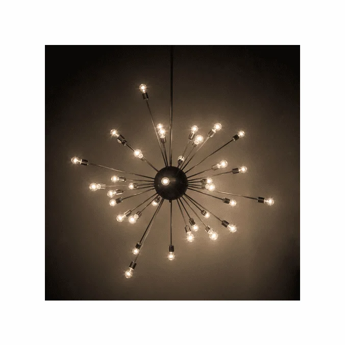 Meyda Custom 177979 Relek Modern Nickel Chandelier Light