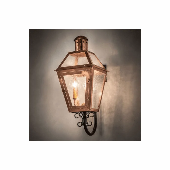 Meyda Custom 220734 Falmouth Copper and Natural Brass Outdoor 11.5″ Wall Lamp