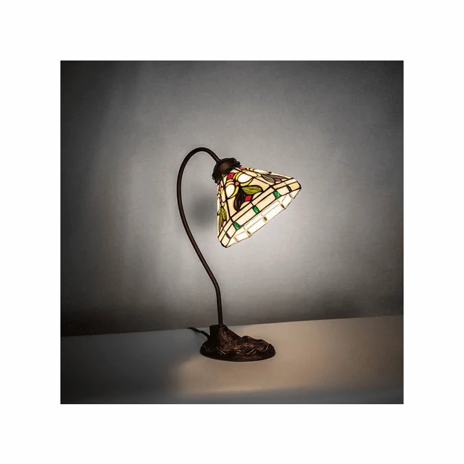 Meyda Custom 247822 Middleton Tiffany Mahogany Bronze Reading Lamp