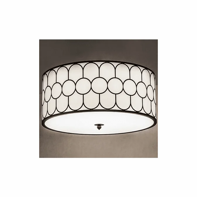 Meyda Custom 250113 Cilindro Black LED Flush Mount Lighting