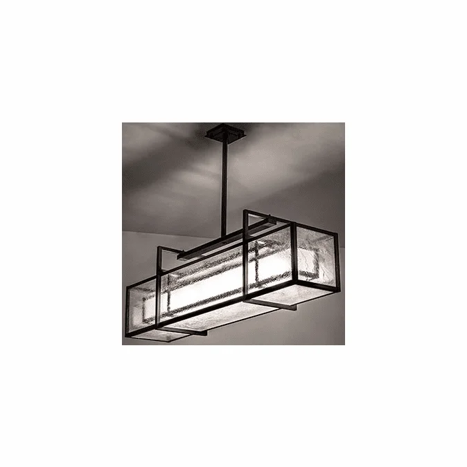 Meyda Custom 250506 Nelson Contemporary Wrought Iron Kitchen Island Light