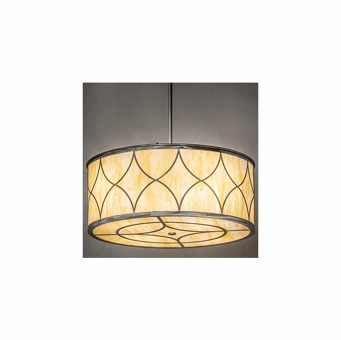 Meyda Custom 252431 Diamond Steel Drum Lighting Pendant