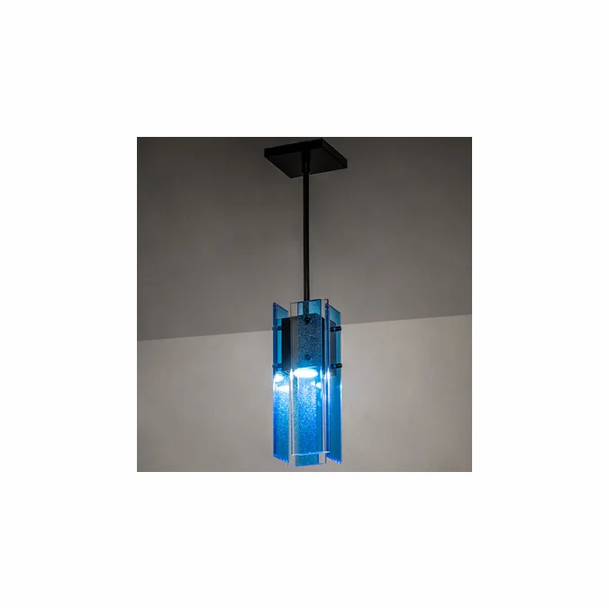 Meyda Custom 253892 Shutter Contemporary Black LED Mini Ceiling Light Pendant