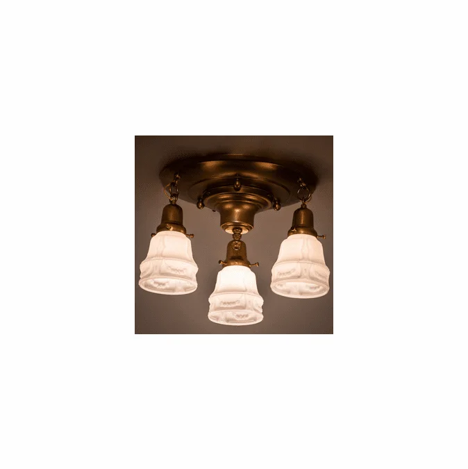 Meyda Custom 255388 Revival Garland Traditional Brushed Brass Ceiling Light