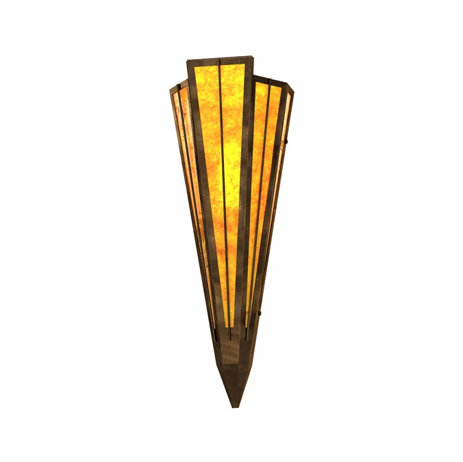 Meyda Custom 255567 Brum Modern Antique Copper Sconce Lighting