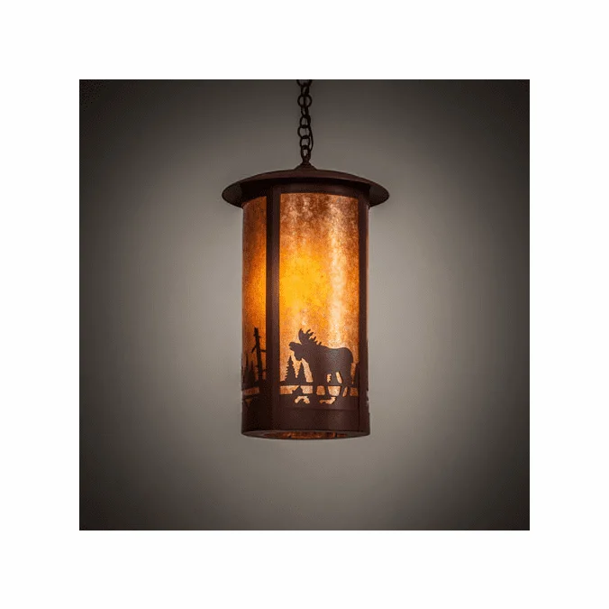 Meyda Custom 28792 Fulton Red Rust Pendant Light