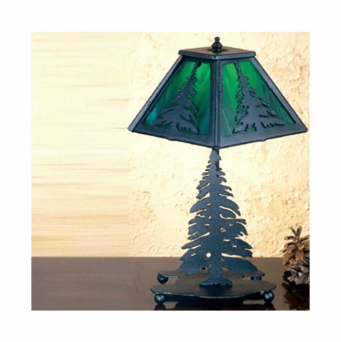 Meyda Custom 31401 Tall Pine Rustic Table Lamp Lighting