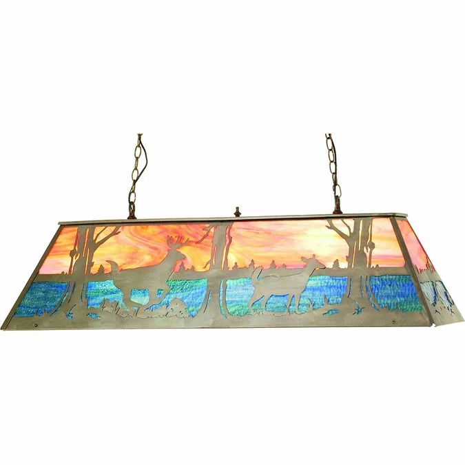 Meyda Custom 56819 Buck & Doe Rustic Island Lighting