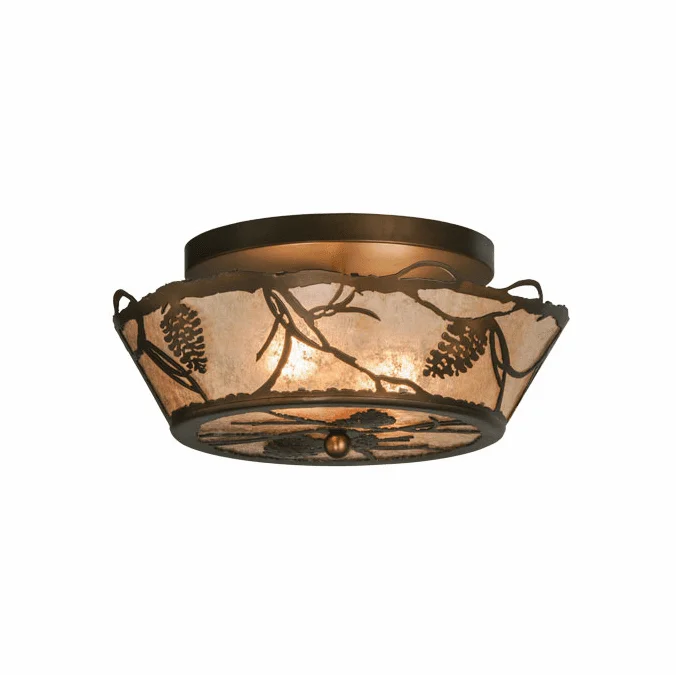 Meyda Custom 67400 Whispering Pines Country Antique Copper Overhead Lighting Fixture