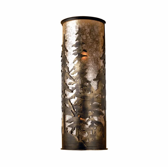 Meyda Custom 70140 Tall Pines Rustic Antique Copper Finish 36″ Tall Wall Lighting Sconce