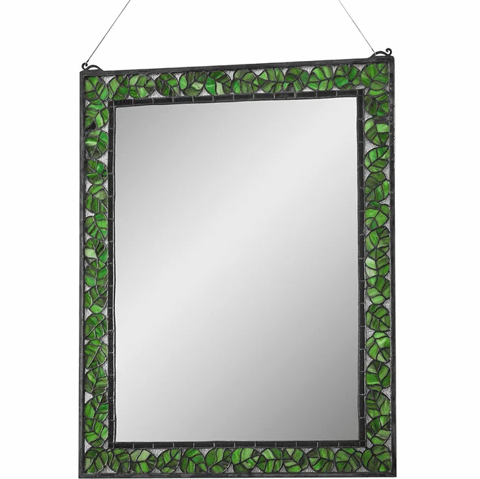 Meyda Lighting 178016 Oak Leaf Country Beige Amber Kalt Mirror Wall Mirror