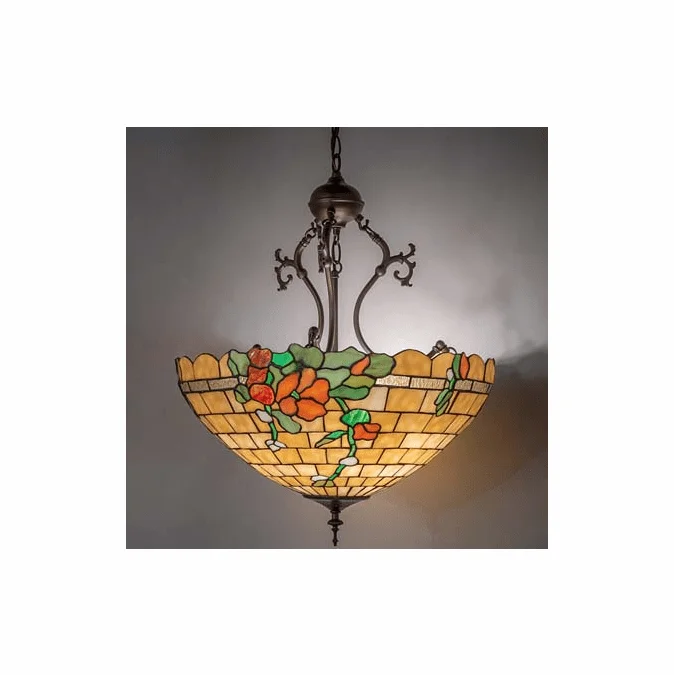 Meyda Lighting 262088 Duffner & Kimberly HollyHock Tiffany Pendant Lamp