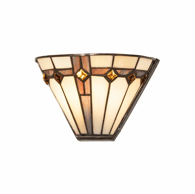 Meyda Lighting 271310 Belvidere Tiffany Mahogany Bronze Wall Light Fixture