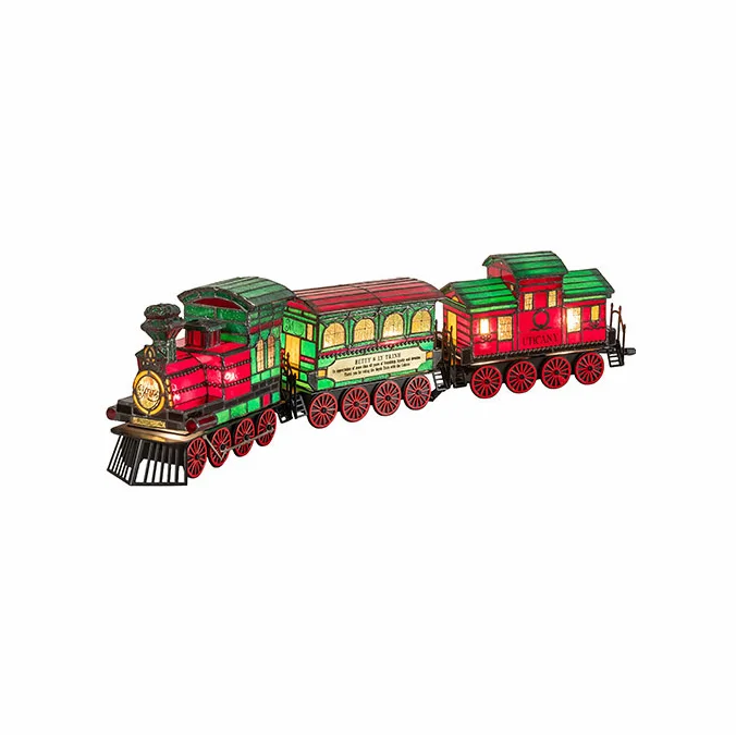 Meyda Lighting 274373 Personalized Modern Train Lighted Sculpture