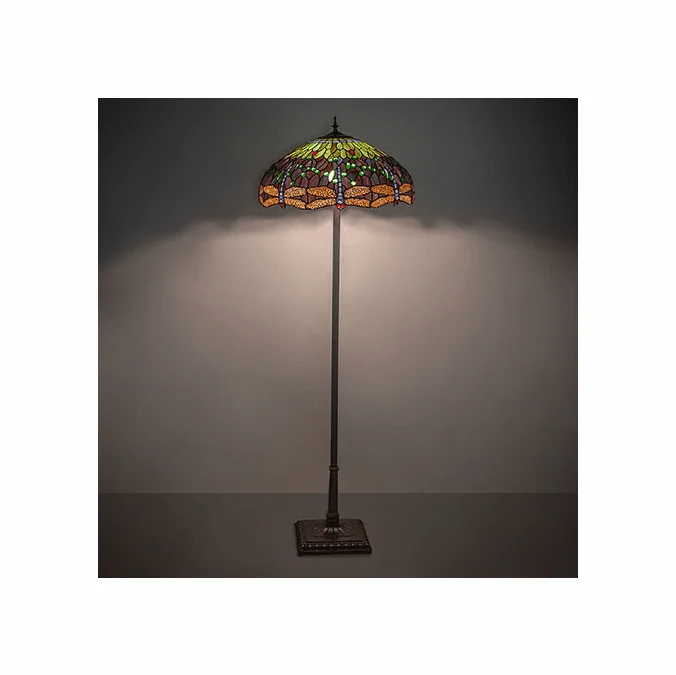 Meyda Lighting 279703 Tiffany Hanginghead Dragonfly Tiffany Floor Lighting