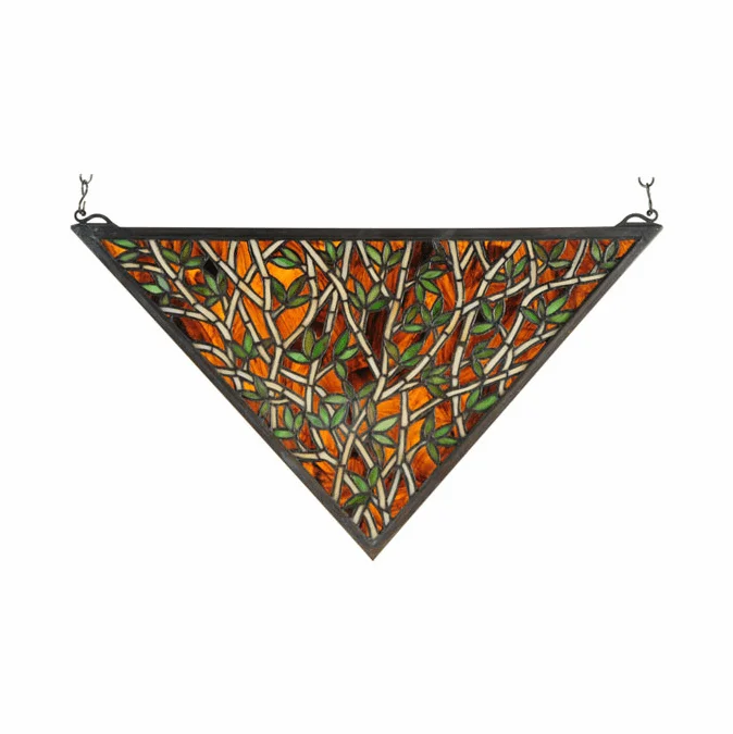 Meyda Lighting 38472 Bamboo Tiffany Stained Glass Window