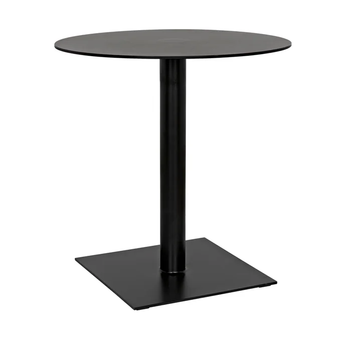 mies side table, black steel
