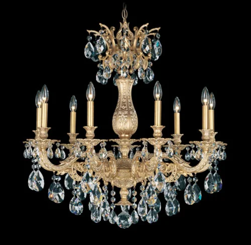 Milano 9 Light 120V Chandelier in Heirloom Gold with Heritage Handcut Crystal (168|5679-22H)