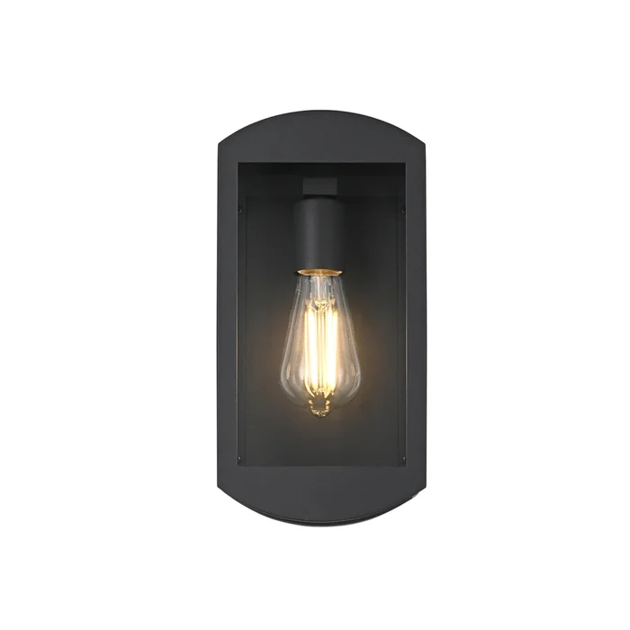 miles 6 inch outdoor wall sconce in black