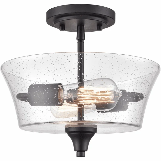 Millennium 2110-MB Caily Matte Black Flush Mount Lighting Fixture