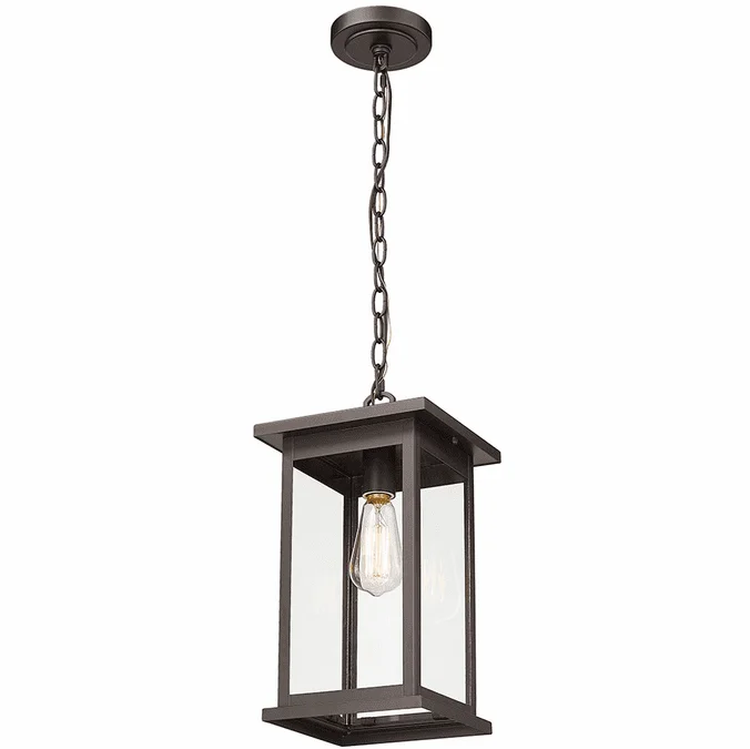 Millennium 4123-PBZ Bowton Powder Coated Bronze Outdoor Hanging Light Fixture