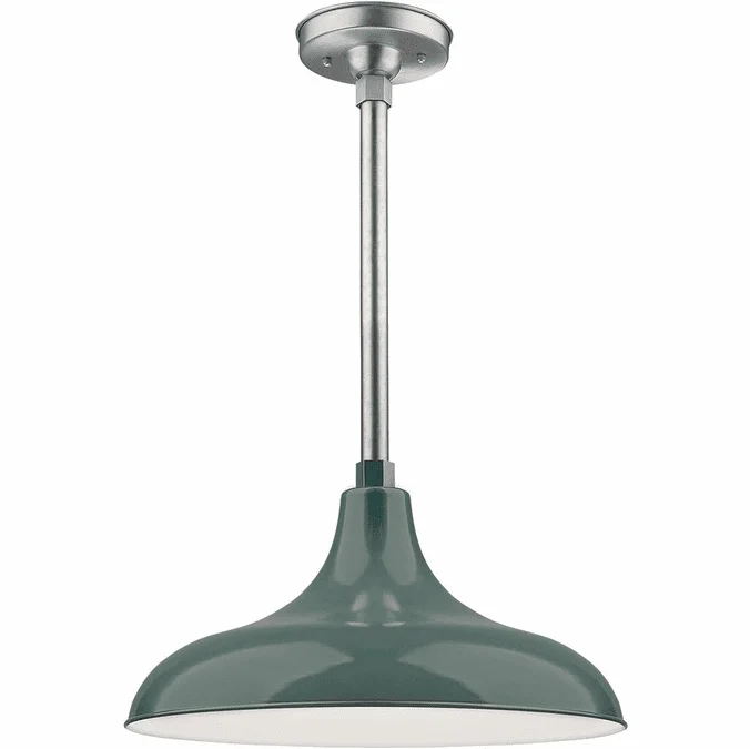 Millennium RLM RMWHS17-SG R Series Satin Green 17″ Hanging Pendant Light