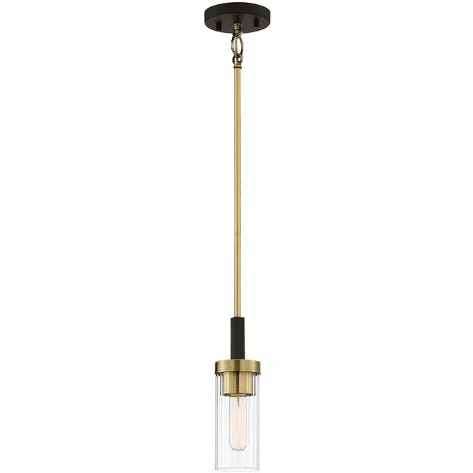Minka Lavery 3040-560 Ainsley Court Contemporary Aged Kinston Bronze Brushed Nickel Mini Hanging Lamp