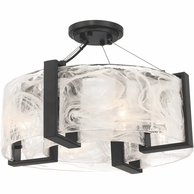 Minka Lavery 3614-66A Cloud Break Modern Coal Ceiling Light