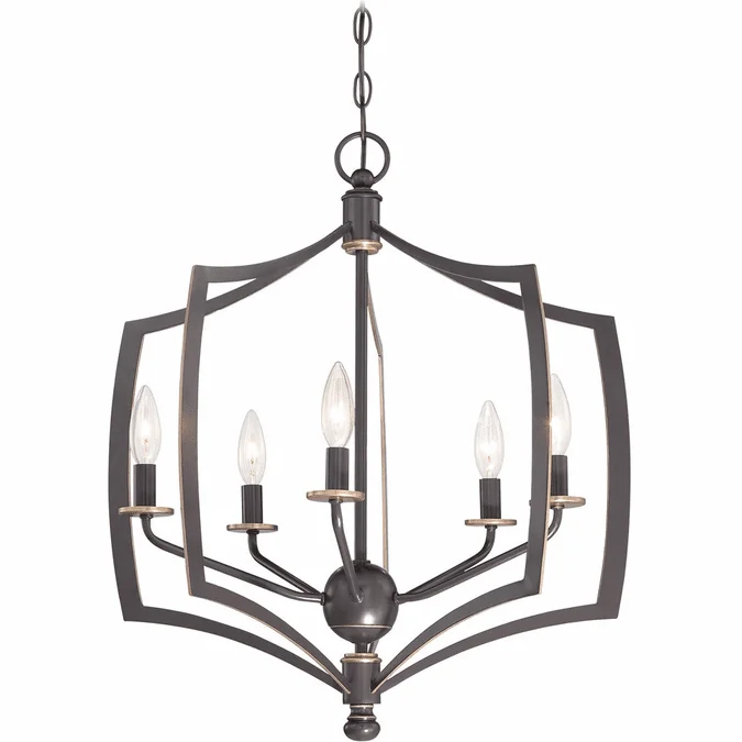 Minka Lavery 4375-579 Middletown Contemporary Downton Bronze With Gold Highlights Foyer Lighting