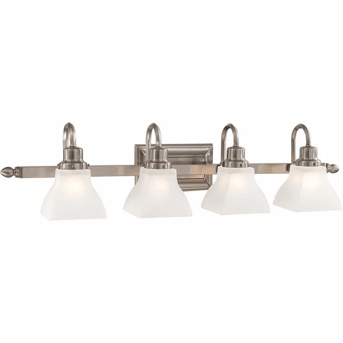Minka Lavery 5584-84 Mission Ridge Brushed Nickel 4-Light Bathroom Light