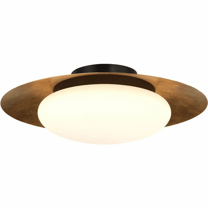 Minka Lavery 5626-869-L Zinola Contemporary Sand Coal / Halcyon Gold LED 18″ Ceiling Lighting