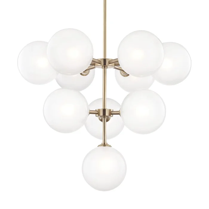 Mitzi Ashleigh 10-LT Chandelier – Aged Brass – H122810-AGB