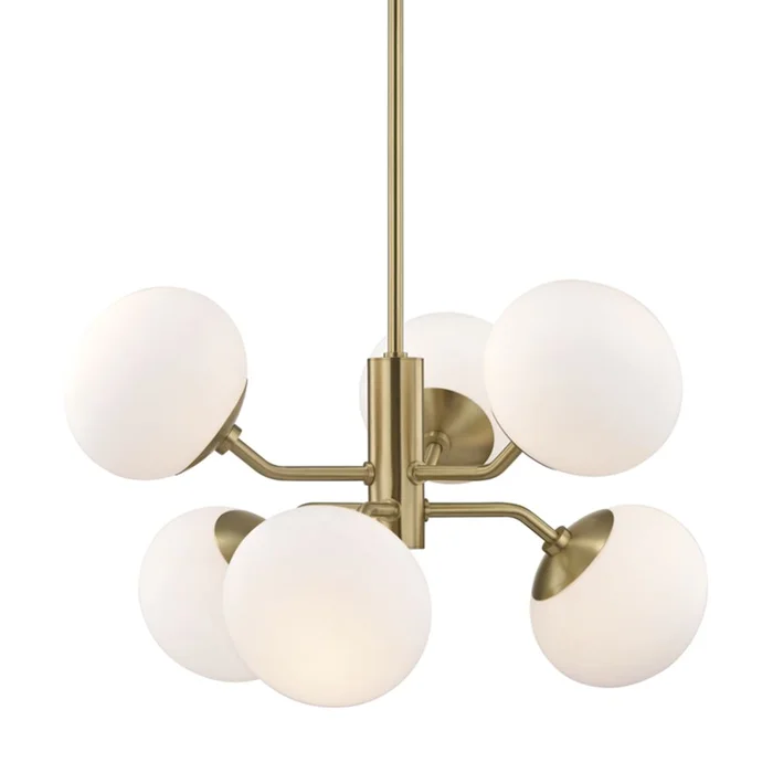 Mitzi Estee 6-LT Chandelier – Aged Brass – H134806-AGB
