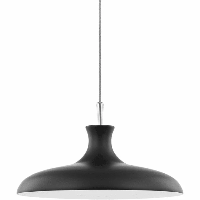 Mitzi H421701L-PN/BK Cassidy Contemporary Polished Nickel / Black ” Lighting Pendant